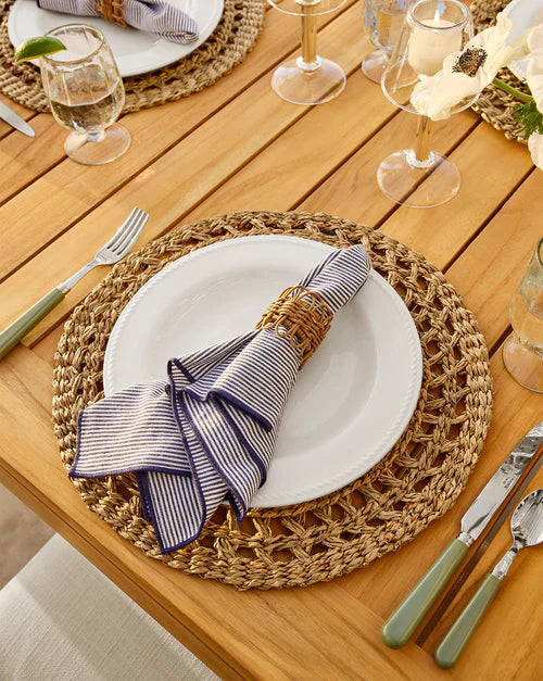 Twisted Rattan Napkin Rings (Set of 4)